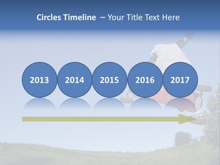 A Man Jumping From Dirt Kicker PowerPoint Template