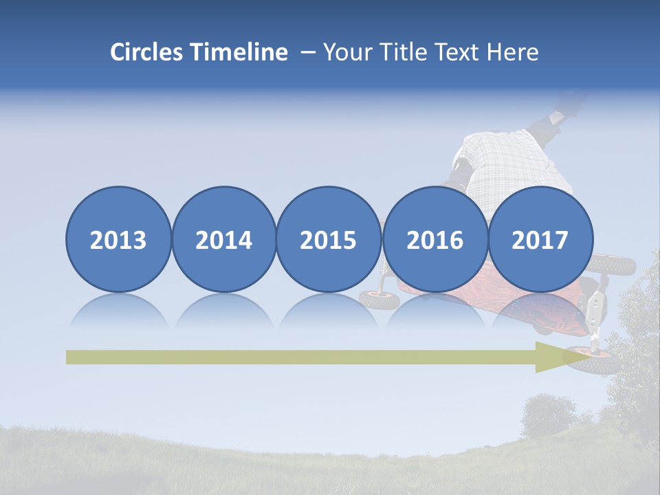 A Man Jumping From Dirt Kicker PowerPoint Template