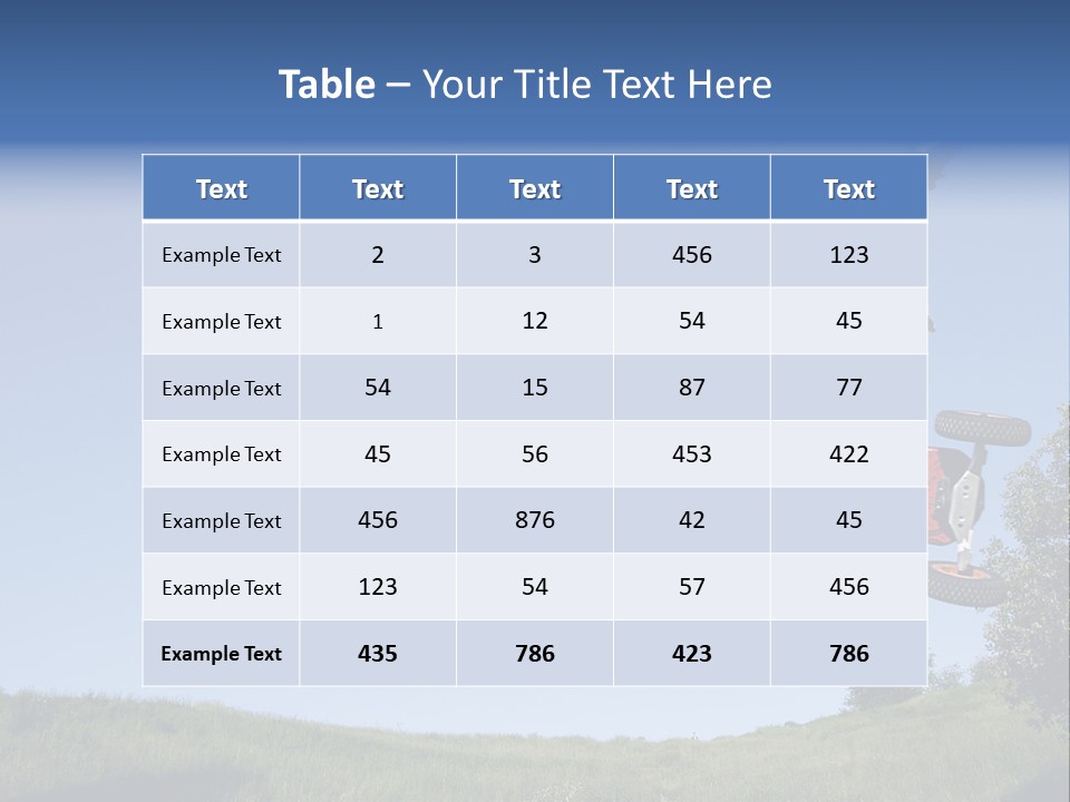A Man Jumping From Dirt Kicker PowerPoint Template