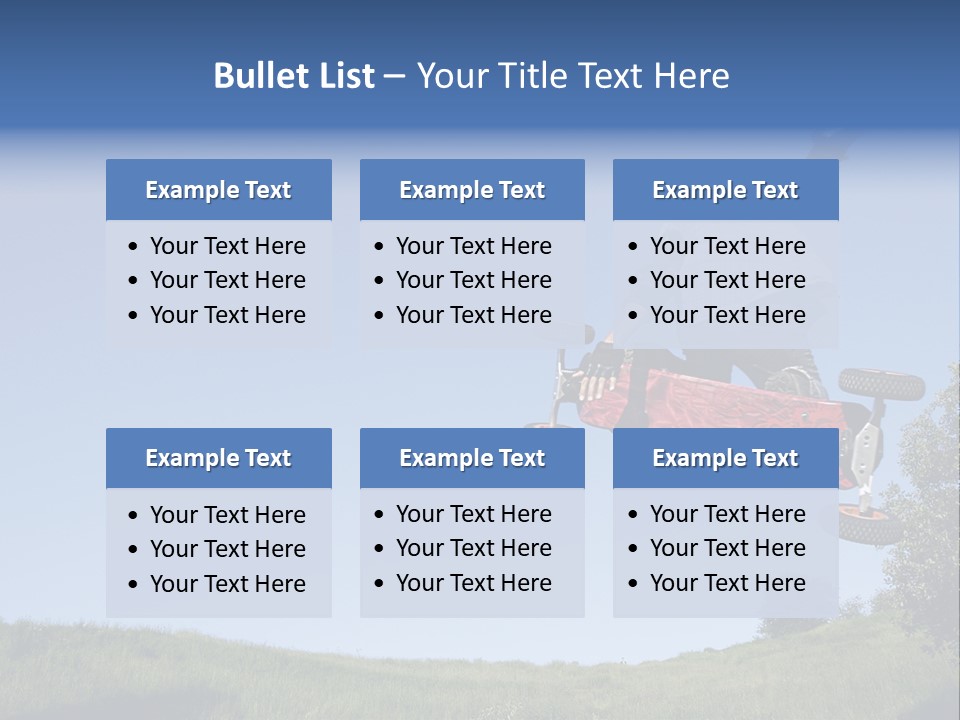 A Man Jumping From Dirt Kicker PowerPoint Template
