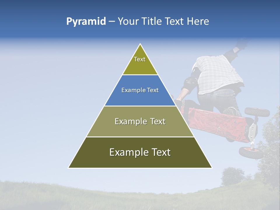 A Man Jumping From Dirt Kicker PowerPoint Template