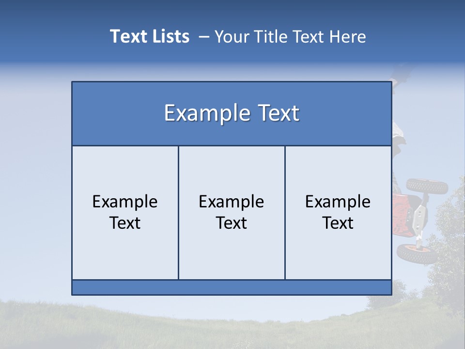 A Man Jumping From Dirt Kicker PowerPoint Template