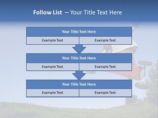 A Man Jumping From Dirt Kicker PowerPoint Template