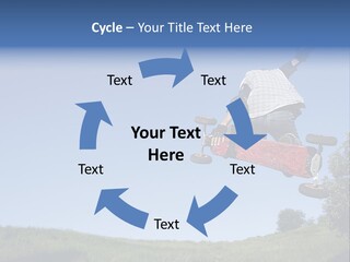 A Man Jumping From Dirt Kicker PowerPoint Template