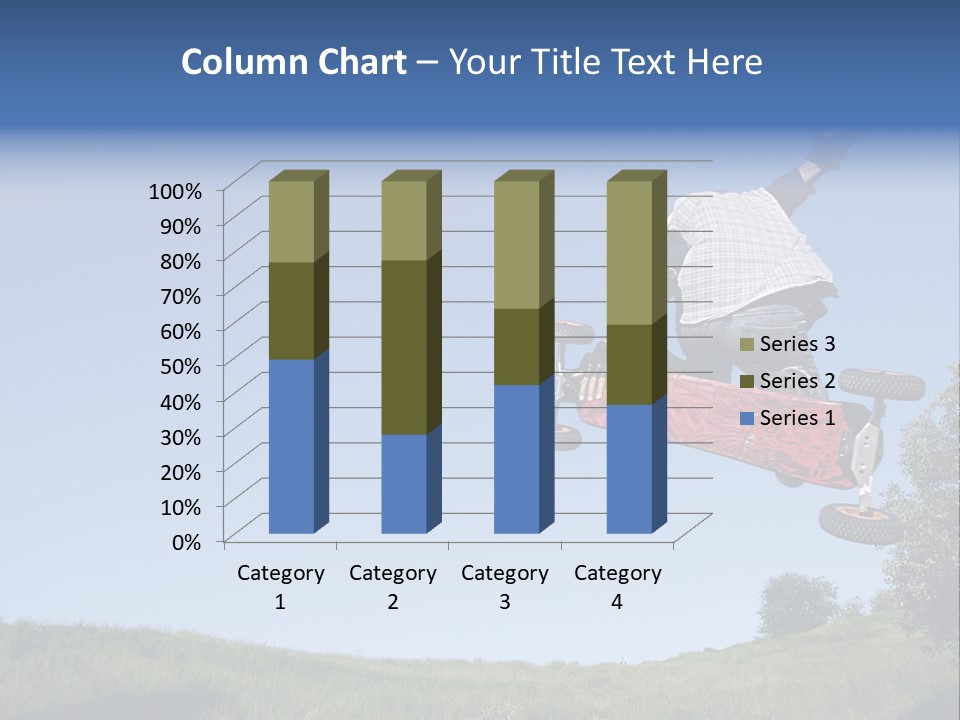 A Man Jumping From Dirt Kicker PowerPoint Template