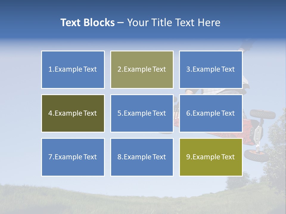 A Man Jumping From Dirt Kicker PowerPoint Template