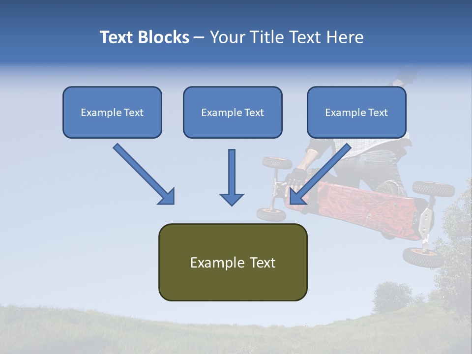 A Man Jumping From Dirt Kicker PowerPoint Template