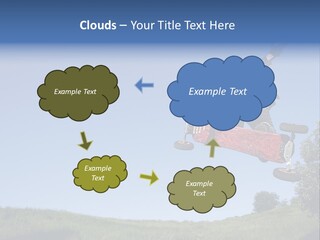 A Man Jumping From Dirt Kicker PowerPoint Template