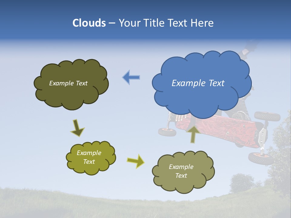A Man Jumping From Dirt Kicker PowerPoint Template