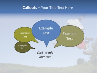 A Man Jumping From Dirt Kicker PowerPoint Template