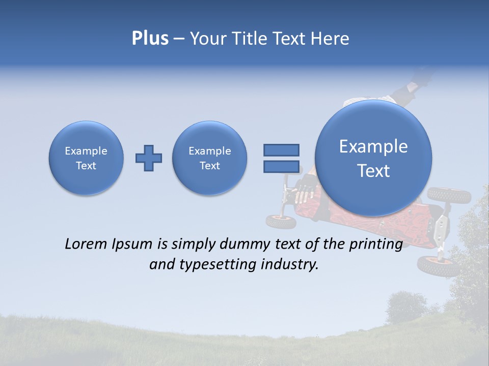 A Man Jumping From Dirt Kicker PowerPoint Template