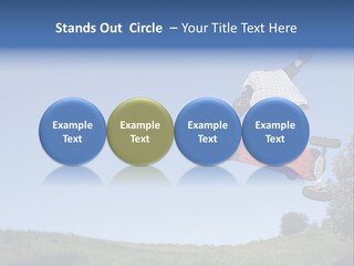 A Man Jumping From Dirt Kicker PowerPoint Template