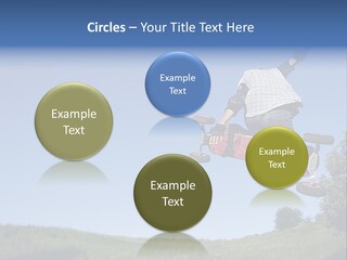 A Man Jumping From Dirt Kicker PowerPoint Template