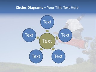 A Man Jumping From Dirt Kicker PowerPoint Template