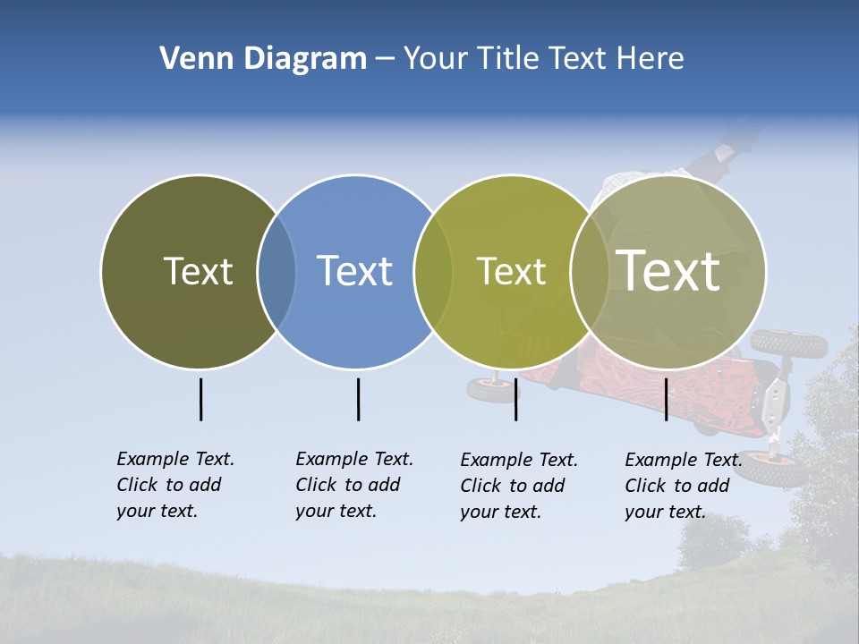 A Man Jumping From Dirt Kicker PowerPoint Template