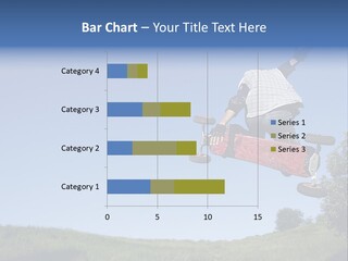 A Man Jumping From Dirt Kicker PowerPoint Template
