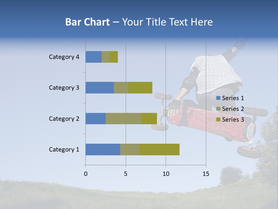 A Man Jumping From Dirt Kicker PowerPoint Template