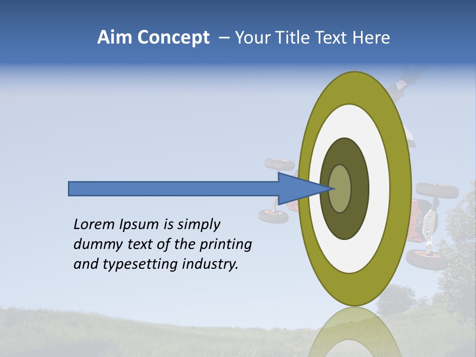 A Man Jumping From Dirt Kicker PowerPoint Template