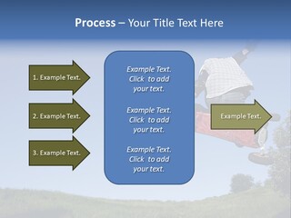 A Man Jumping From Dirt Kicker PowerPoint Template