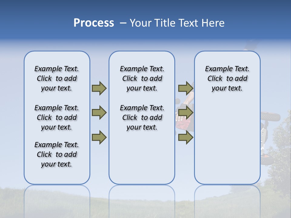 A Man Jumping From Dirt Kicker PowerPoint Template