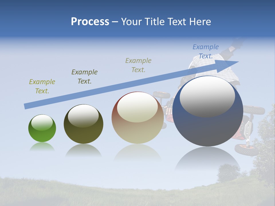 A Man Jumping From Dirt Kicker PowerPoint Template