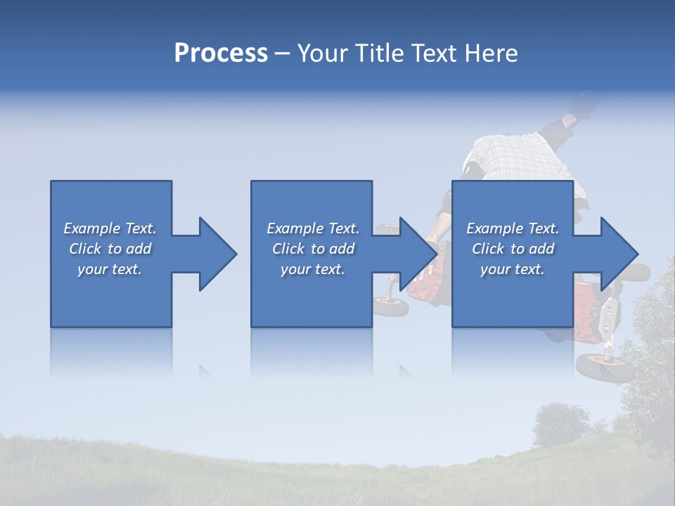 A Man Jumping From Dirt Kicker PowerPoint Template