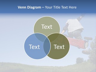 A Man Jumping From Dirt Kicker PowerPoint Template