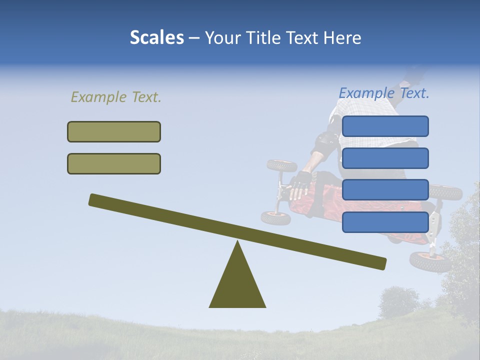 A Man Jumping From Dirt Kicker PowerPoint Template