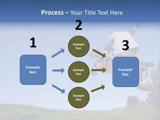 A Man Jumping From Dirt Kicker PowerPoint Template