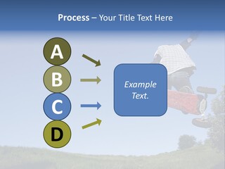 A Man Jumping From Dirt Kicker PowerPoint Template