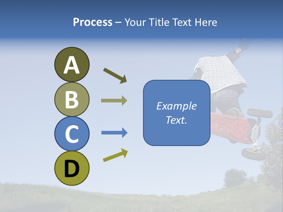 A Man Jumping From Dirt Kicker PowerPoint Template