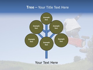 A Man Jumping From Dirt Kicker PowerPoint Template