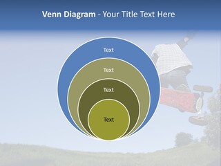 A Man Jumping From Dirt Kicker PowerPoint Template