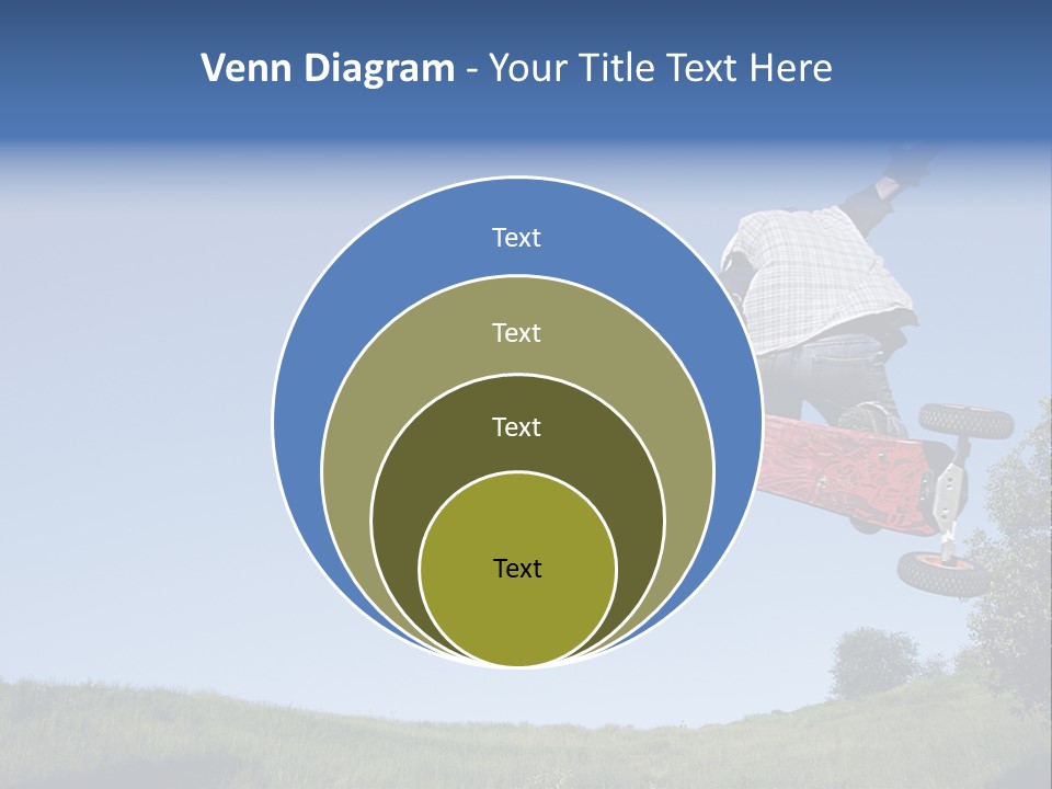 A Man Jumping From Dirt Kicker PowerPoint Template