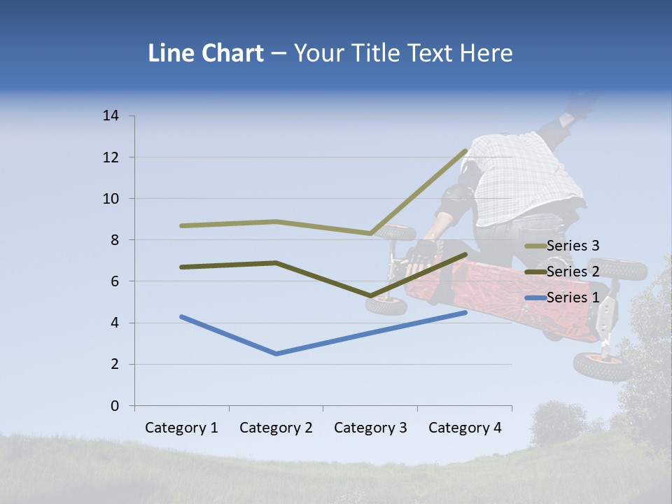 A Man Jumping From Dirt Kicker PowerPoint Template