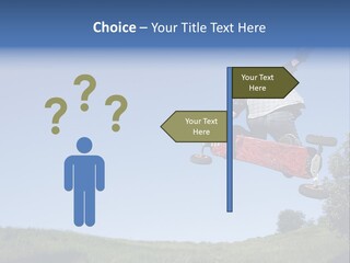 A Man Jumping From Dirt Kicker PowerPoint Template