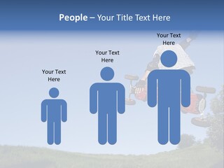 A Man Jumping From Dirt Kicker PowerPoint Template