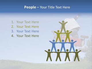 A Man Jumping From Dirt Kicker PowerPoint Template