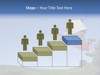 A Man Jumping From Dirt Kicker PowerPoint Template