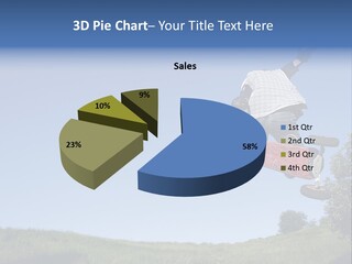 A Man Jumping From Dirt Kicker PowerPoint Template