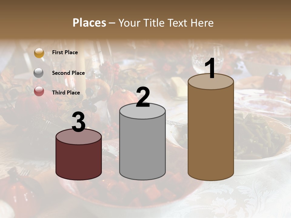 Thanksgiving Holiday Dinner Table PowerPoint Template