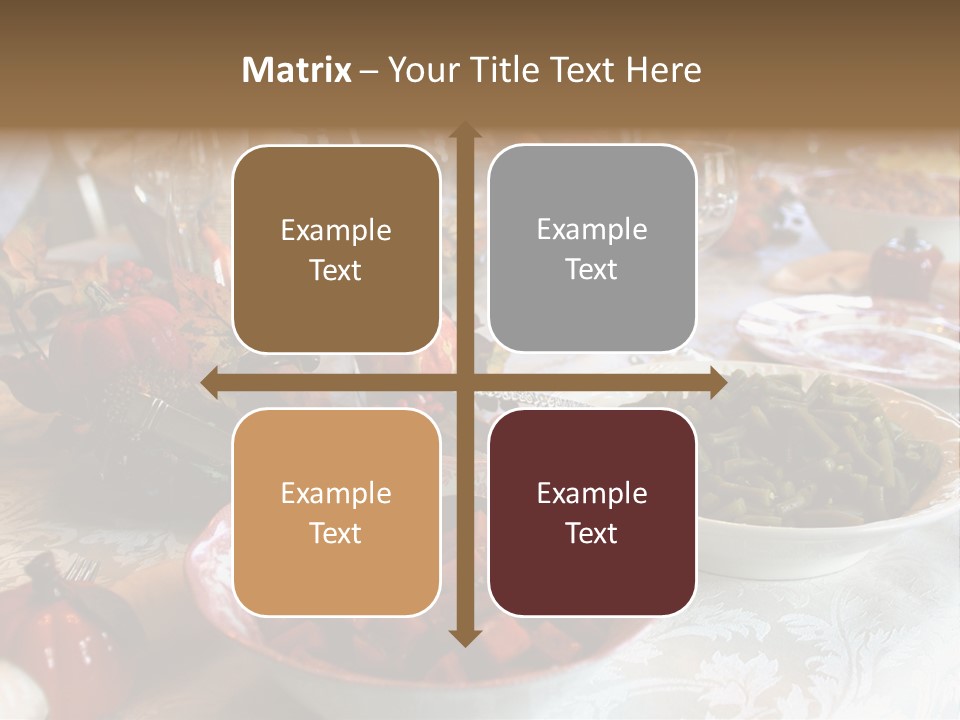 Thanksgiving Holiday Dinner Table PowerPoint Template