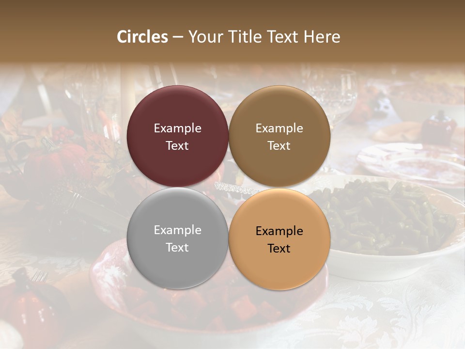 Thanksgiving Holiday Dinner Table PowerPoint Template