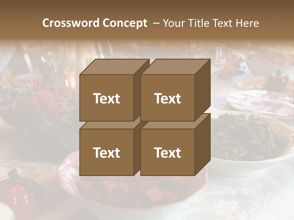 Thanksgiving Holiday Dinner Table PowerPoint Template