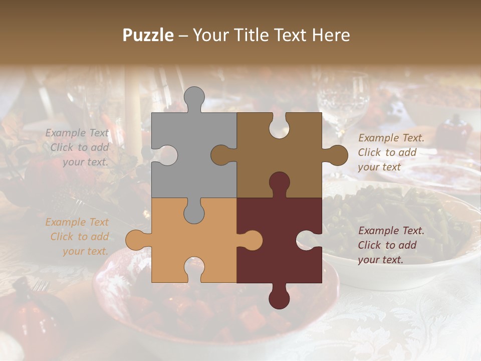 Thanksgiving Holiday Dinner Table PowerPoint Template
