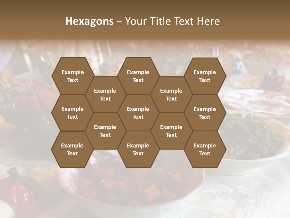 Thanksgiving Holiday Dinner Table PowerPoint Template