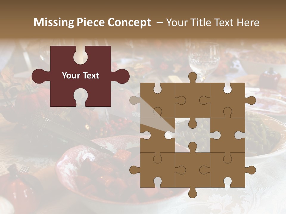 Thanksgiving Holiday Dinner Table PowerPoint Template