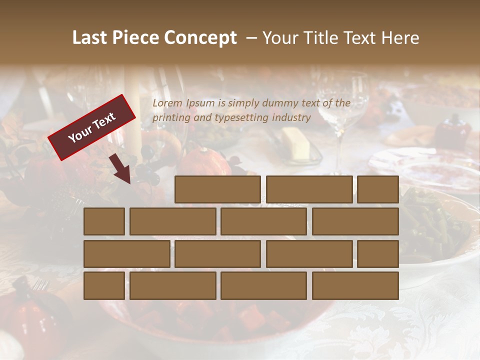 Thanksgiving Holiday Dinner Table PowerPoint Template