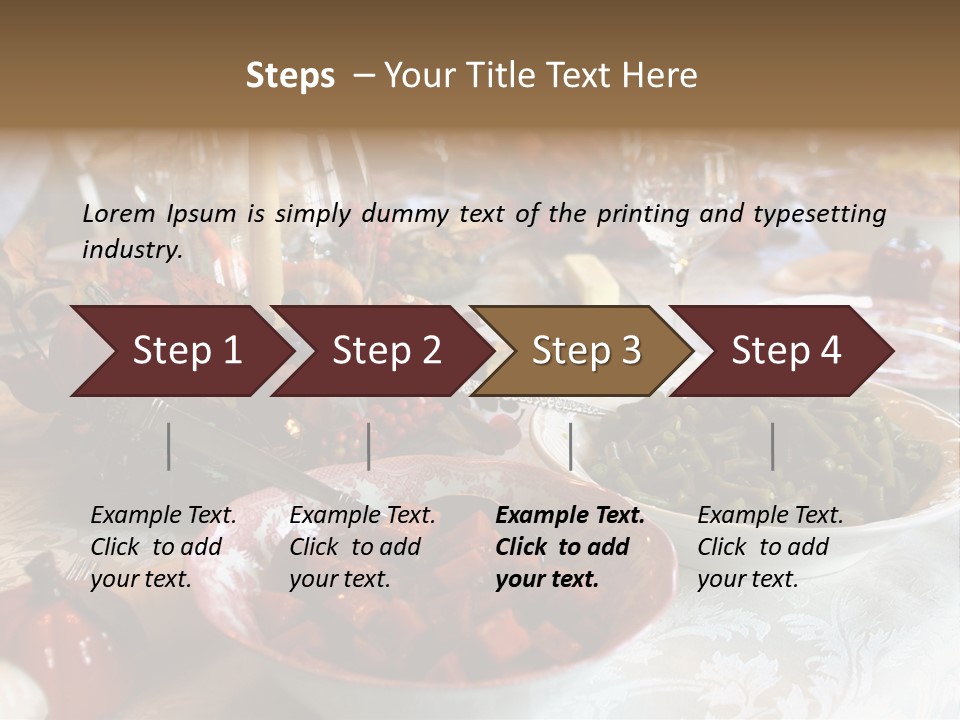 Thanksgiving Holiday Dinner Table PowerPoint Template