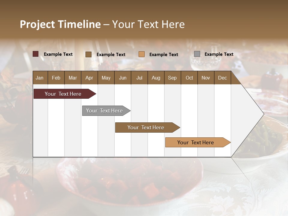 Thanksgiving Holiday Dinner Table PowerPoint Template